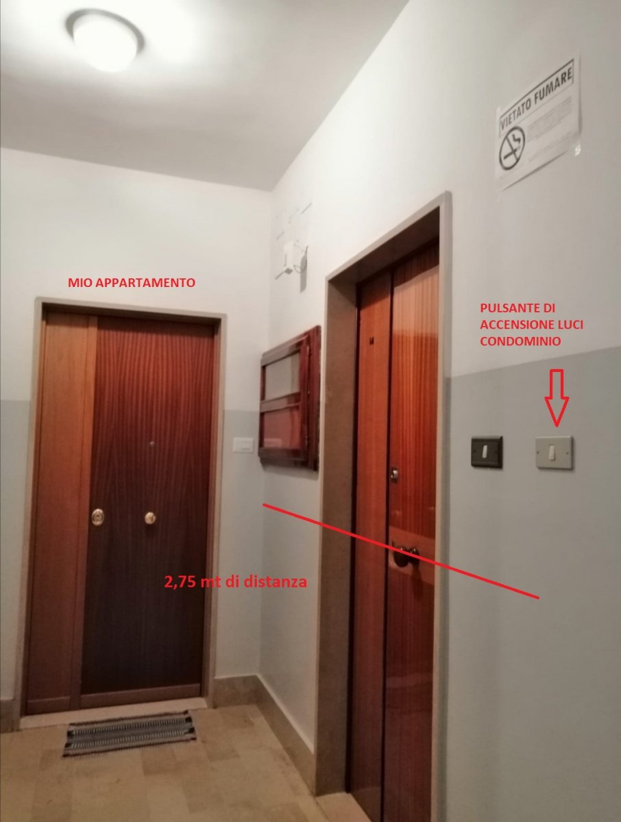 ACCENSIONE LUCI Condominio DA INTERNO Appartamento